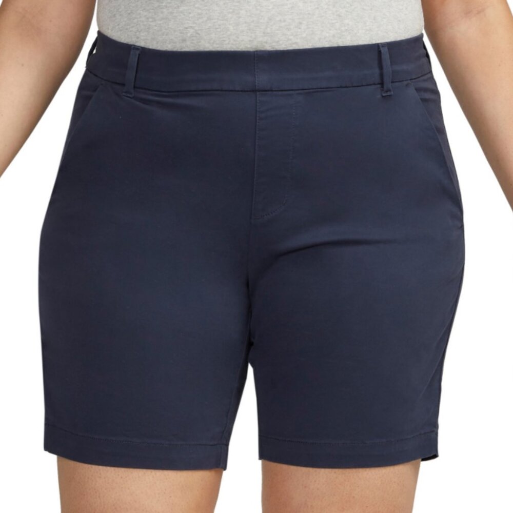 2/$40 💥 NEW (18w) NWTs Jag Plus Size Maddie Mid Rise NavyShorts (5037)